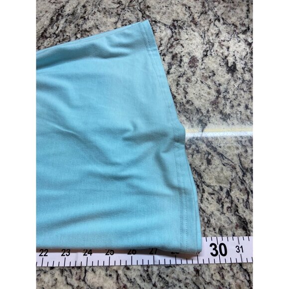 Unbranded Cold Shoulder Swing Tunic Dress M Blue Relaxed Fit Casual Chic Summer - Picture 8 of 9